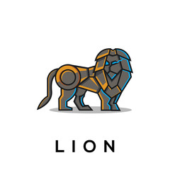 lion robot logo