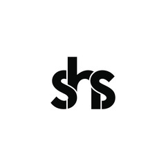shs letter original monogram logo design