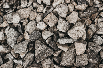 background from rubble, background from stones. abstraction, gray background