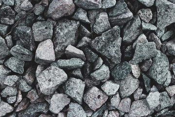 background from rubble, background from stones. abstraction, gray background