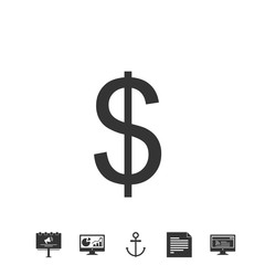 dollar sign icon vector illustration design