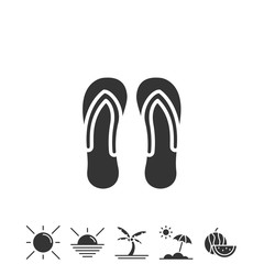 flip flops icon vector illustration design
