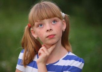 
girl, freckles, summer, beauty, photo, portrait, happiness