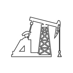 oil field pump icon vector illustration design