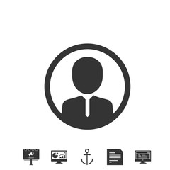 business profile icon vector illustration design
