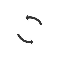 rotating arrows icon vector illustration design