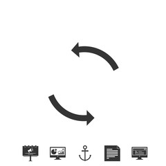 rotating arrows icon vector illustration design