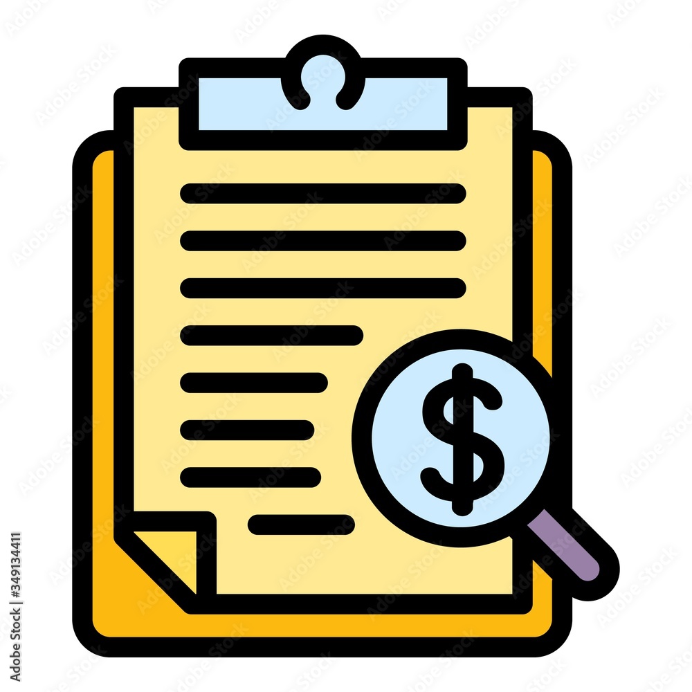 Aufkleber finance report icon. outline finance report vector icon for web design isolated on white background