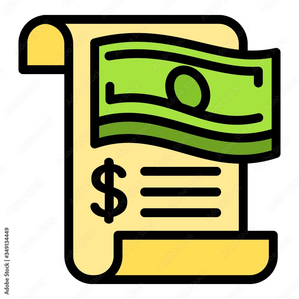Poster money report icon. outline money report vector icon for web design isolated on white background