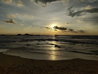 sunset at the beach