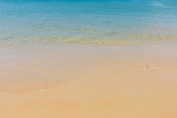 Fototapeta na wymiar Clear sea water on beach