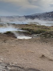 geyser in Haukadalur, iceland