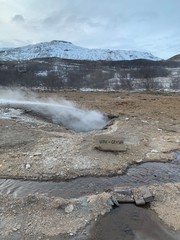 geyser in Haukadalur, iceland