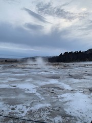 geyser in Haukadalur, iceland