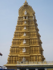 Top view of Indian temple