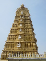 Top view of Indian temple