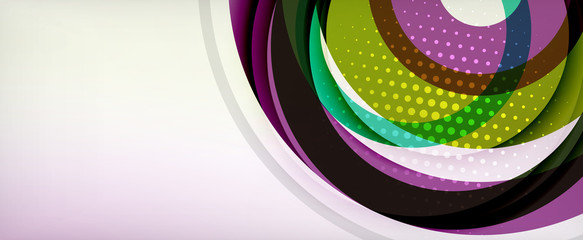 Trendy simple circle abstract background, dynamic motion concept. Vector Illustration For Wallpaper, Banner, Background, Card, Book Illustration, landing page