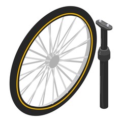 Fototapeta premium Replacement part icon. Isometric illustration of replacement part vector icon for web