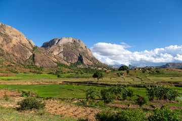 Landscape shot of the island of Madagascar