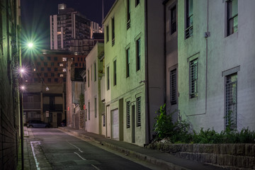 back street at night