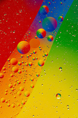 Immagine fotografica astratta e molto colorata