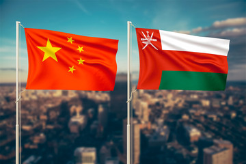 Fototapeta na wymiar China and Oman