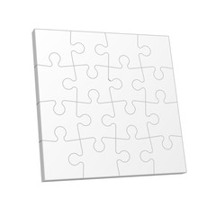 Set puzzle pieces. Texture mosaic background. Vector.