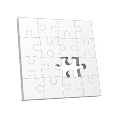 Set puzzle pieces. Texture mosaic background. Vector.