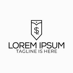 Monogram logo design with a badge shape. Monogram logo design letter sl.
