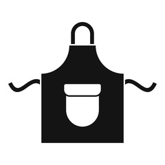 Cooking apron icon. Simple illustration of cooking apron vector icon for web design isolated on white background