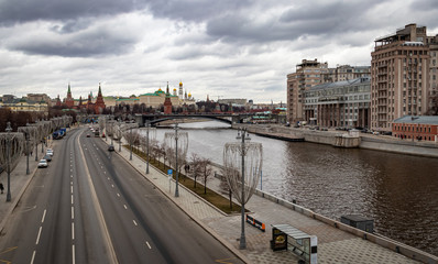 view of the city of moscow russia