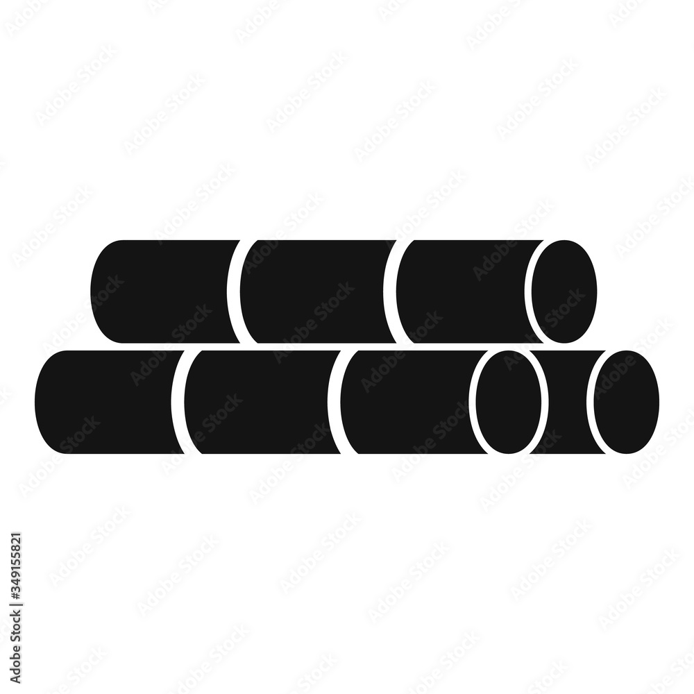 Poster sugar roll icon. simple illustration of sugar roll vector icon for web design isolated on white back