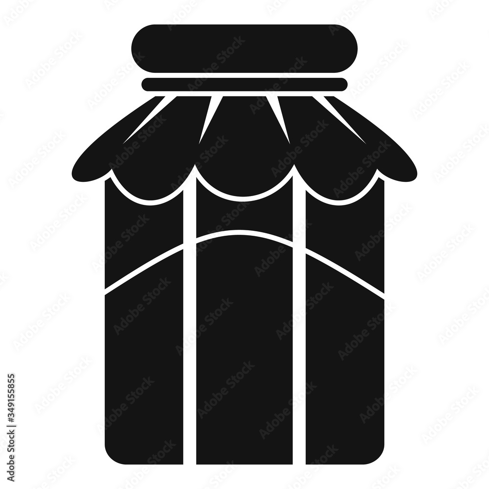 Poster sugar jam jar icon. simple illustration of sugar jam jar vector icon for web design isolated on whit