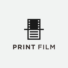 print film logo. script icon