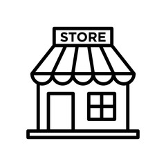 store - market - shop icon vector design template in white background