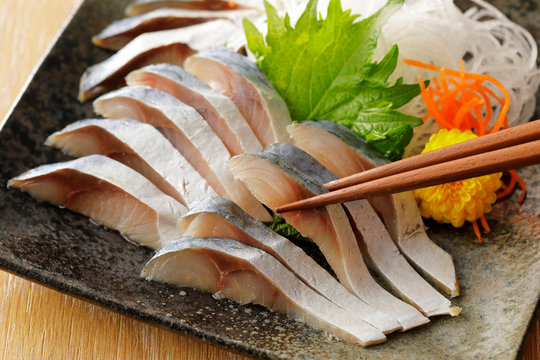締めさば　Pickled mackerel Shime Saba