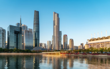 Plakat Guangzhou CBD modern architectural landscape