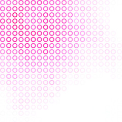 Bubbles Circle Dots Unique Pink Bright Vector Background