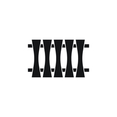 Fence icon design isolated on white background