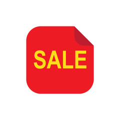 Sale sticker icon isolated on white background