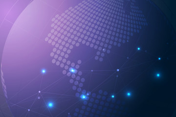 Abstract connecting dots, Polygonal background, technology design, vector illustrator