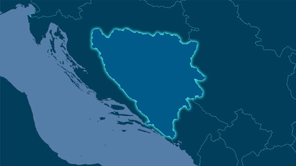 Bosnia and Herzegovina, solid - light glow