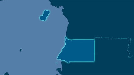 Equatorial Guinea, solid - light glow