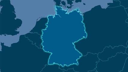 Obraz premium Germany, solid - light glow