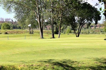 golf course in the morning