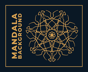 Vector mandala pattern ornament luxury background