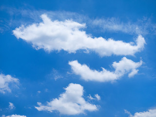 初夏の青空と雲