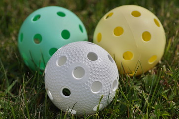 Naklejka premium Floorball easter balls