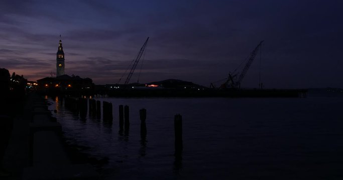 San Francisco Bay evening time-laps