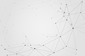 Abstract connecting dots, Polygonal background, technology design, vector illustrator